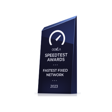 Premio Ookla SPEED TEST AWARDS